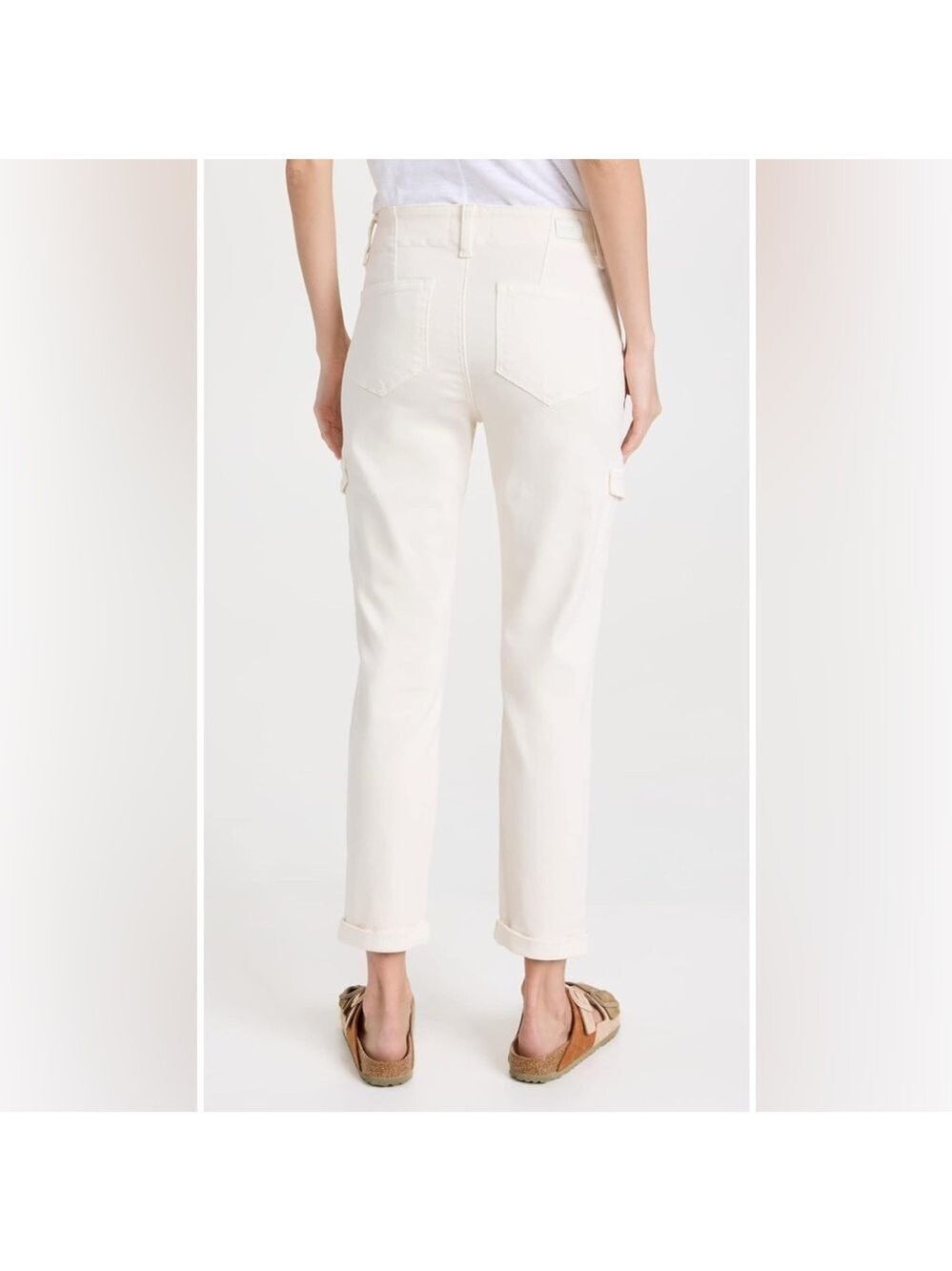 PAIGE Women’s Christy Ankle Cargo Pants Olive Size 31 - Picture 8 of 8